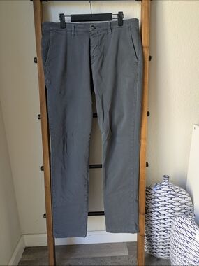 Carrera Men's Gray Straight Chino Pants - Size 33